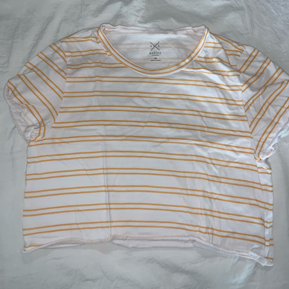 pacsun yellow cropped top